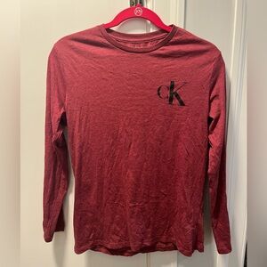 Calvin Klein red long sleeve